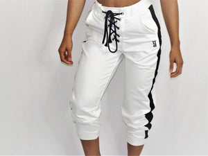 White Vibe Joggers