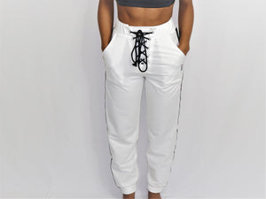 White Vibe Joggers