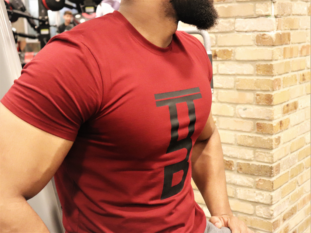 Burgundy "Motive" T-shirt