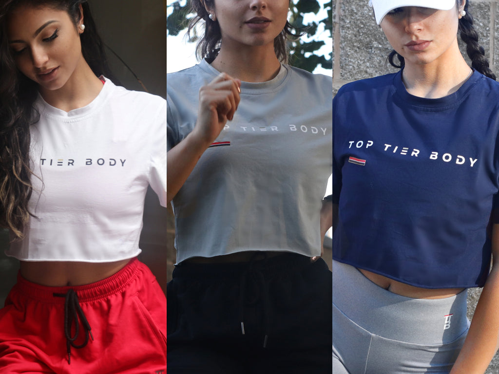 Rise T-Shirt Cropped Three-Pack